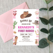 Cowgirl Westernare First Rodeo 1st Birthday Party