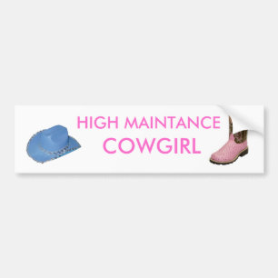 Cowgirlbildekal Bildekal