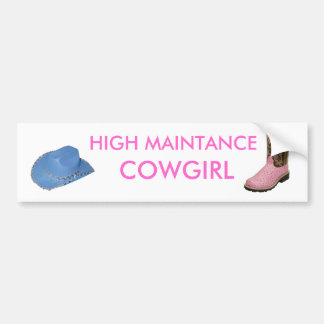 Cowgirlbildekal Bildekal