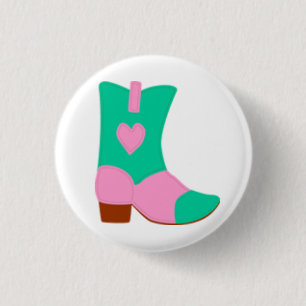 Cowgirlkänga med hjärtadesign knapp