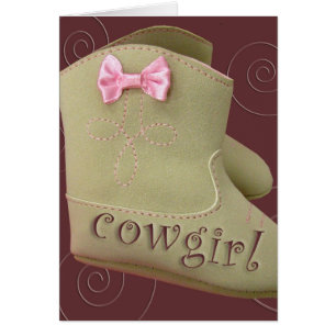 Cowgirlpartykort Hälsningskort