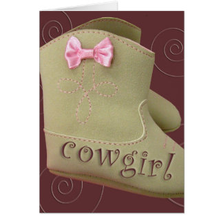 Cowgirlpartykort Hälsningskort