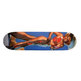 cowgirlpinup mini skateboard bräda 18,7 cm
