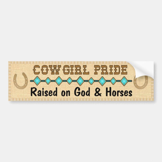 CowGirlPRIDEBILDEKAL Bildekal (Framsidan)