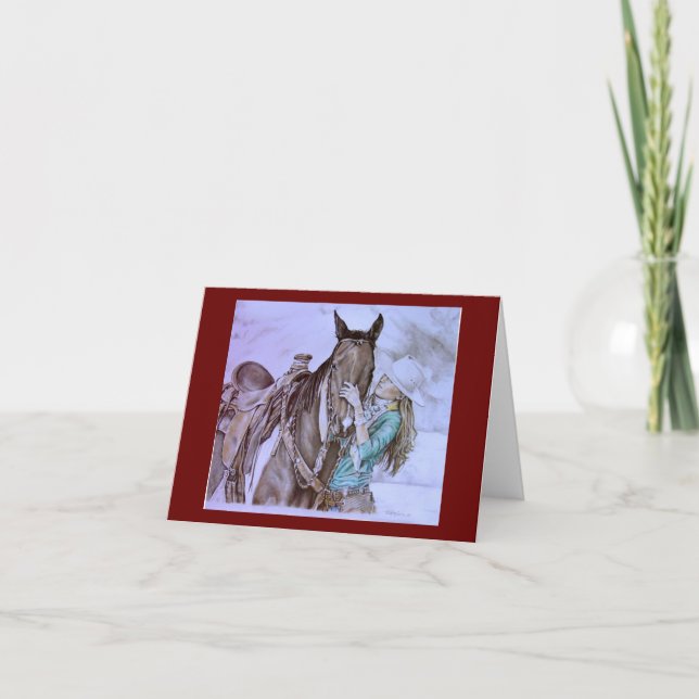 Cowgirl's Dream Greeting Card Kort (Framsida)