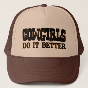 Cowgirls gör det som är bättre truckerkeps