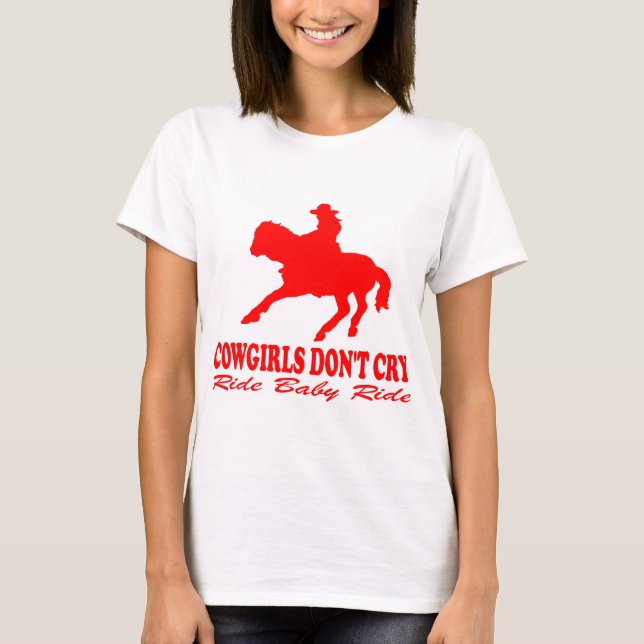 COWGIRLS GRÅTER INTE TEE SHIRT (Framsida)