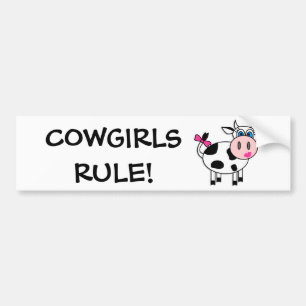 Cowgirls härskar bildekalet bildekal