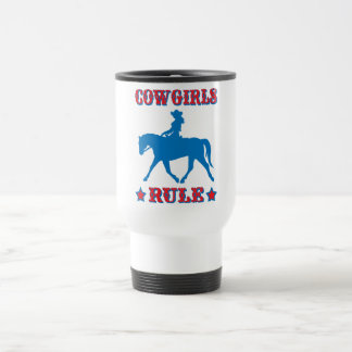 Cowgirls härskar (rött/blått) resemugg