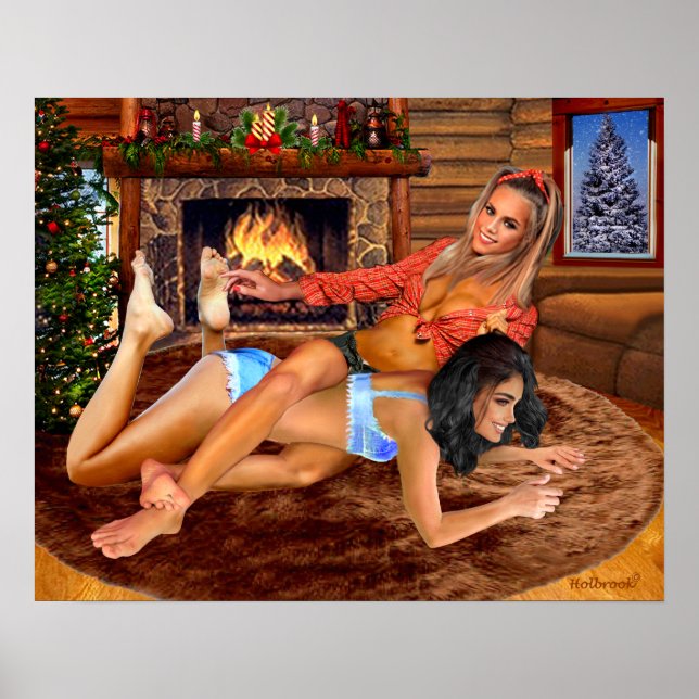 COWGIRLS LOG CABIN PLAY WRESTLING POSTER (Framsidan)