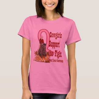 Cowgirls stöttar slagsmålskjortan tee shirt