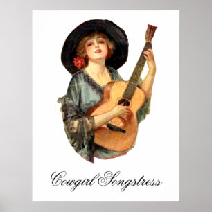 CowgirlSongstressaffisch Poster