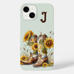 Cowgirlstövlar och solrosor Monogram