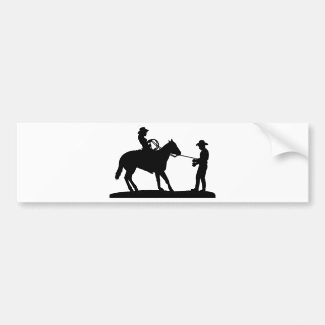 CowgirltågvirkeCowboy Bildekal (Framsidan)