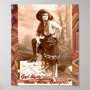 Cowgirltryck Poster