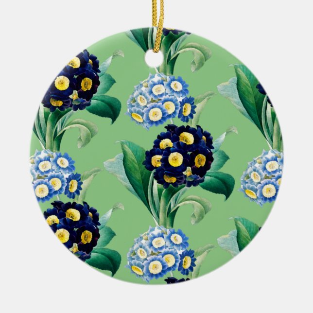 Cowgla Primrose Botanical Julgransprydnad Keramik (Framsidan)