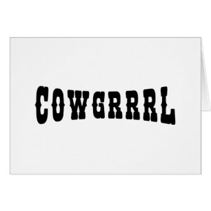 COWGRRL-KORT HÄLSNINGSKORT