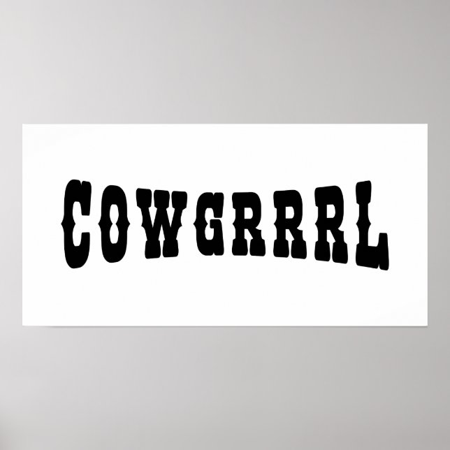 COWGRRRL POSTER (Framsidan)