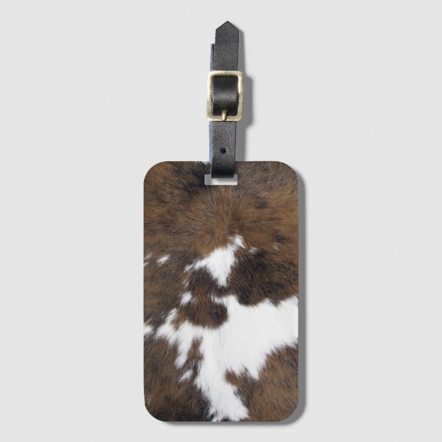Cowhide Bagagebricka (Framsida vertikal)