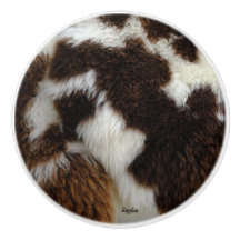 Cowhide Ceramic Knob