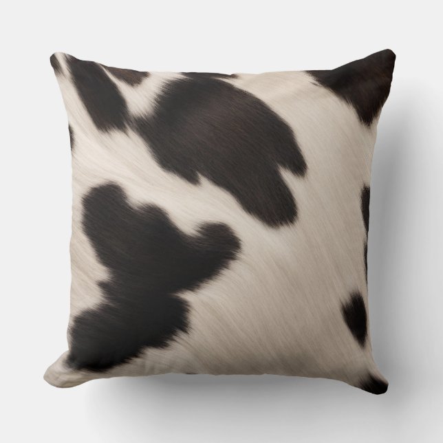 Cowhide Farmhouse Decor Kudde (Framsida)