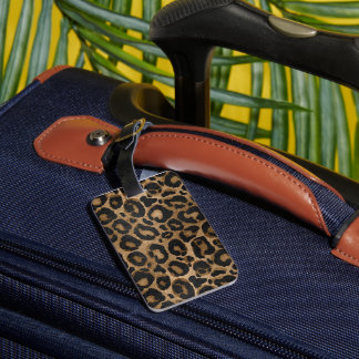 Cowhide Luggage Tag Bagagebricka