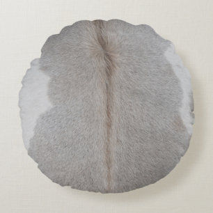 Cowhide Rund Kudde