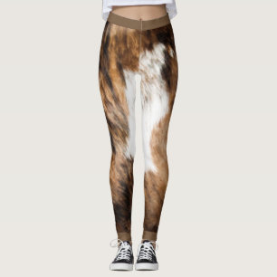 Cowhidetryckdamasker Leggings