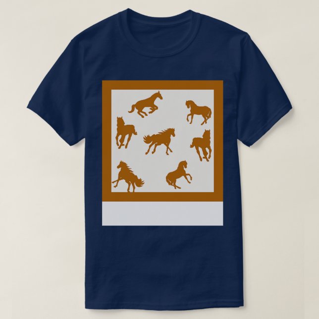COWL VILD HORSE MÖNSTER T SHIRT (Design framsida)