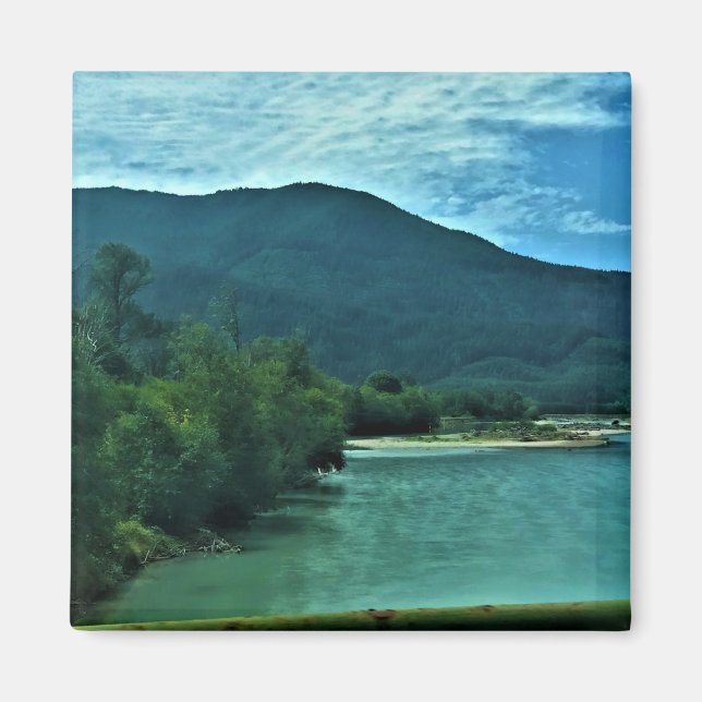 Cowlitz River, Randle, Washington Magnet (Framsidan)