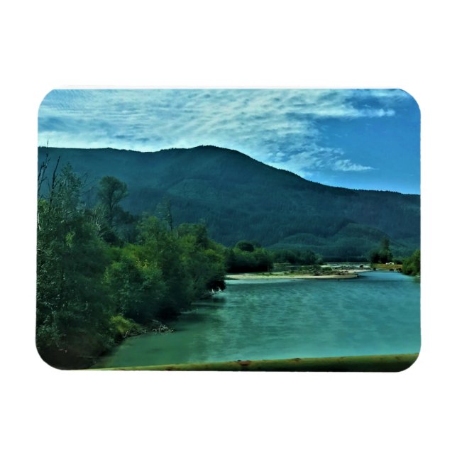 Cowlitz River, Randle, Washington Magnet (Horisontell)