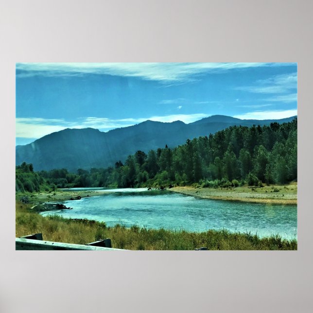 Cowlitz River, Randle, Washington Poster (Framsidan)