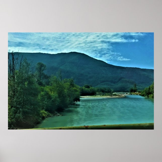 Cowlitz River, Randle, Washington Poster (Framsidan)