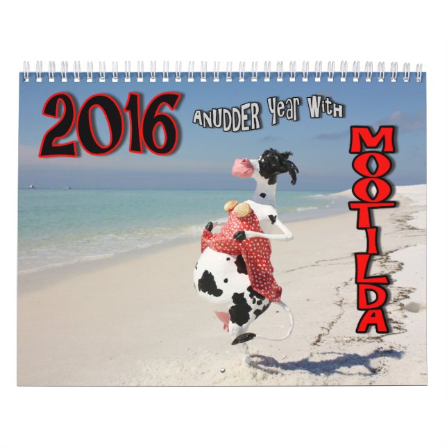 COWmical look på det AnUDDER året 2016 med Kalender (Omslag)