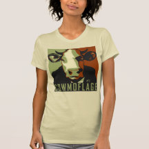 Cowmoflage Roligt Pop Art Inspired Cow Tshirt