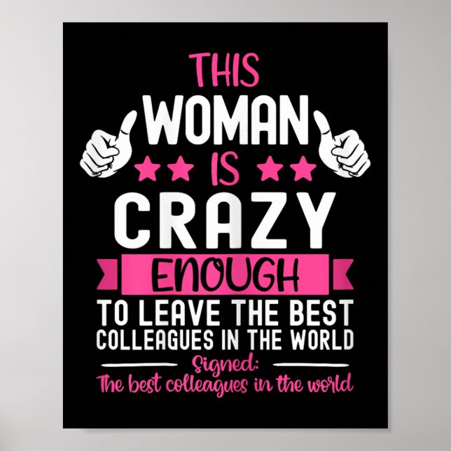 Coworker Leaving Job, Going Away, Coworker Quittin Poster (Framsidan)
