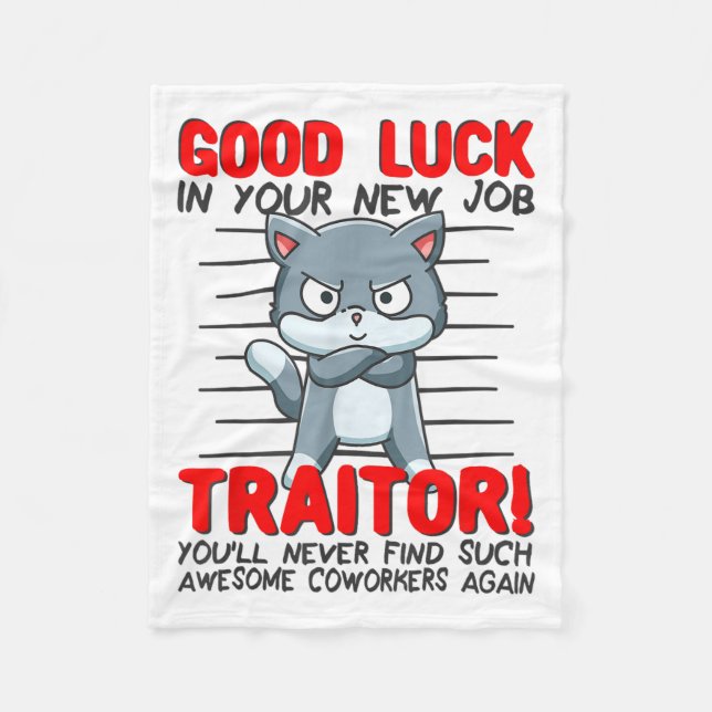 Coworker Leaving, Quitting Going Away, Job Change; Fleecefilt (Framsidan)