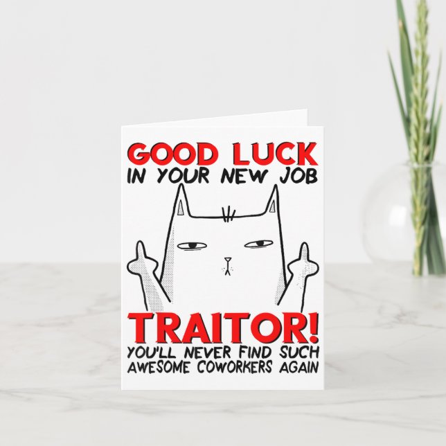 Coworker Leaving, Quitting Going Away, Job Change, Kort (Framsida)