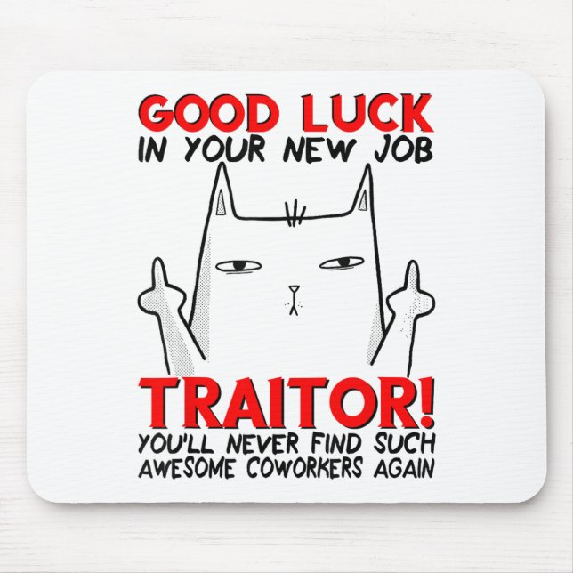 Coworker Leaving, Quitting Going Away, Job Change, Musmatta (Framsidan)