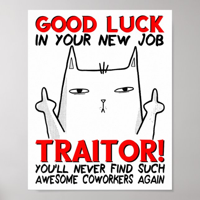 Coworker Leaving, Quitting Going Away, Job Change, Poster (Framsidan)