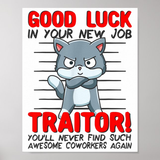 Coworker Leaving, Quitting Going Away, Job Change; Poster (Framsidan)
