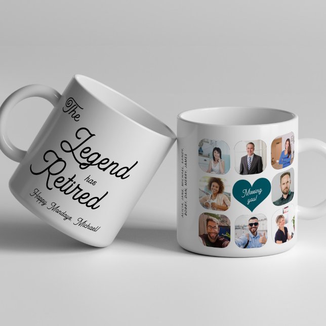 Coworker photos retirement  kaffemugg (Skapare uppladdad)