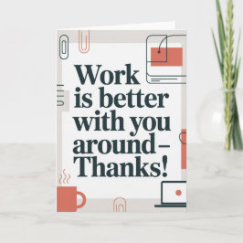 Coworker Thank You Card Kort