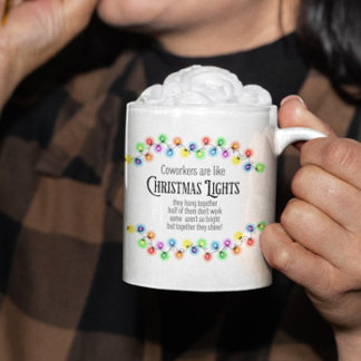 Coworking är som Chirstmas Ljus Coworking Gift Jumbo Mugg