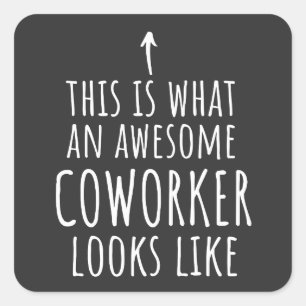 Coworking Gift, Coworking Mugg, Fantastisk Coworki Fyrkantigt Klistermärke