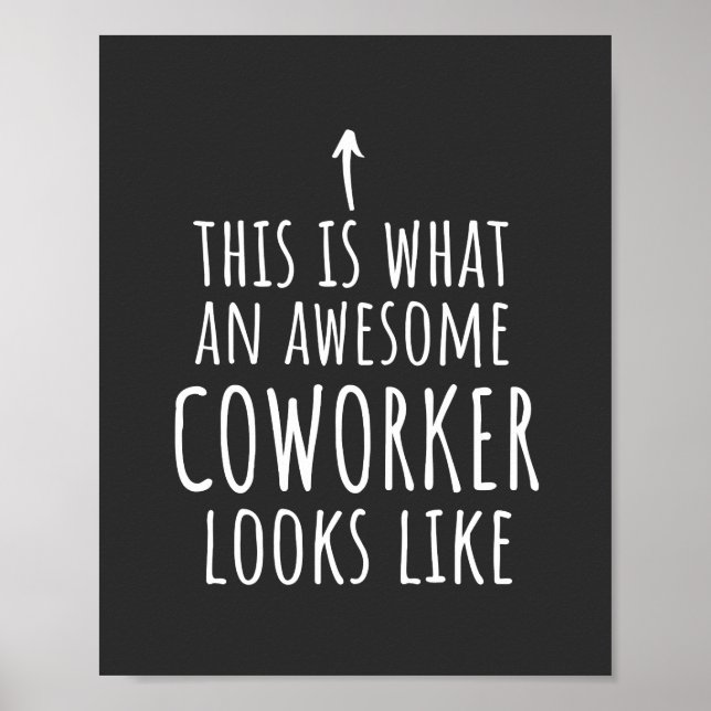 Coworking Gift, Coworking Mugg, Fantastisk Coworki Poster (Framsidan)