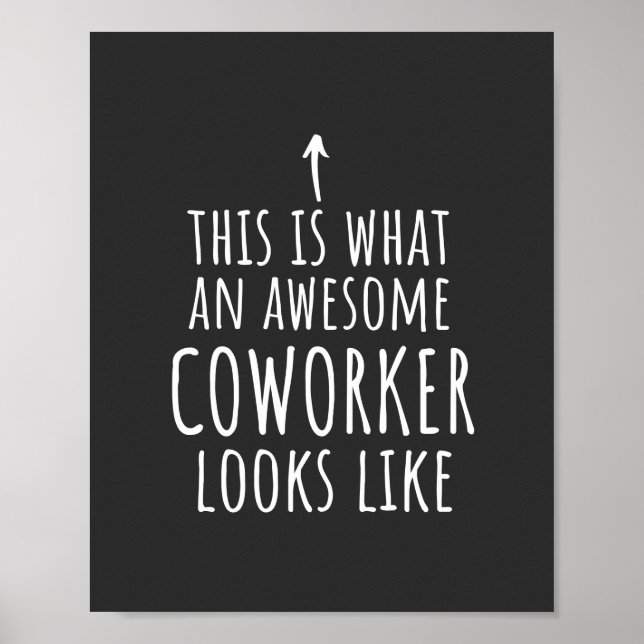 Coworking Gift, Coworking Mugg, Fantastisk Coworki Poster (Framsidan)