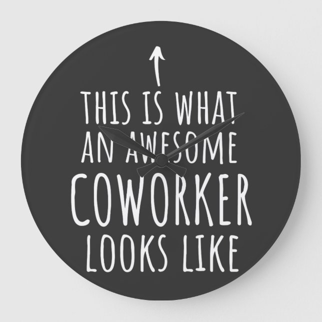 Coworking Gift, Coworking Mugg, Fantastisk Coworki Stor Klocka (Framsida)