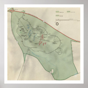 Cowpens National Battlefield Karta (1990) Poster