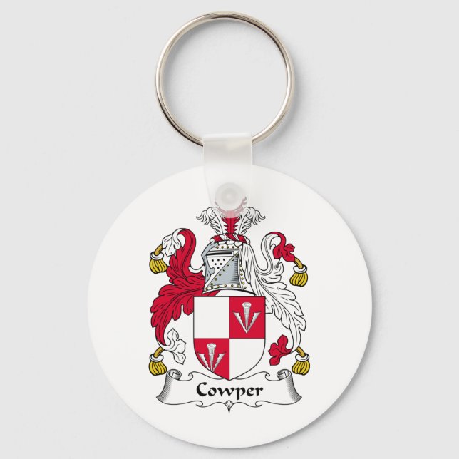 Cowper Family Crest Nyckelring (Framsida)